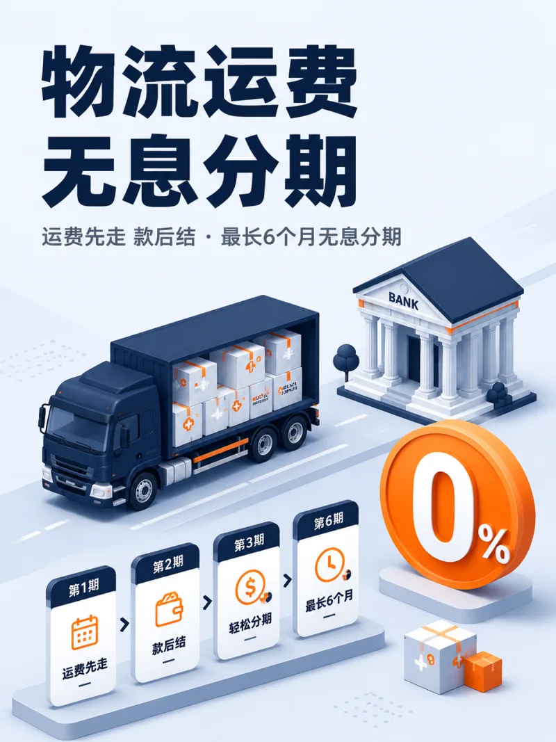 物流运费无息分期